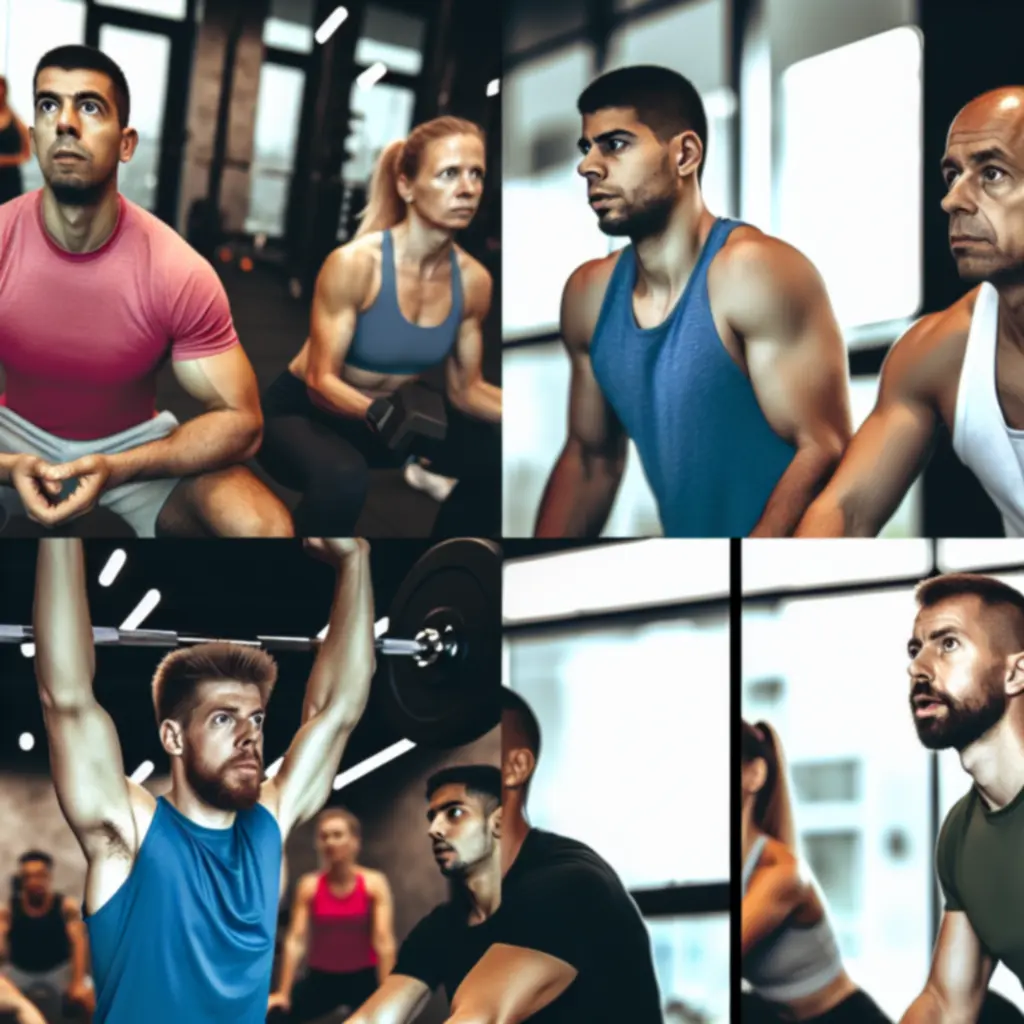 Iron Cluub edzés közbeni pillanatkép, csoportos erősítő edzés