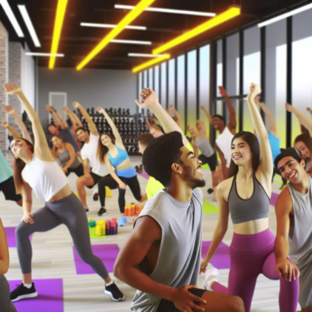 Fiatal Iron Cluub tag tanulás és edzés között, modern fitnesz környezetben.